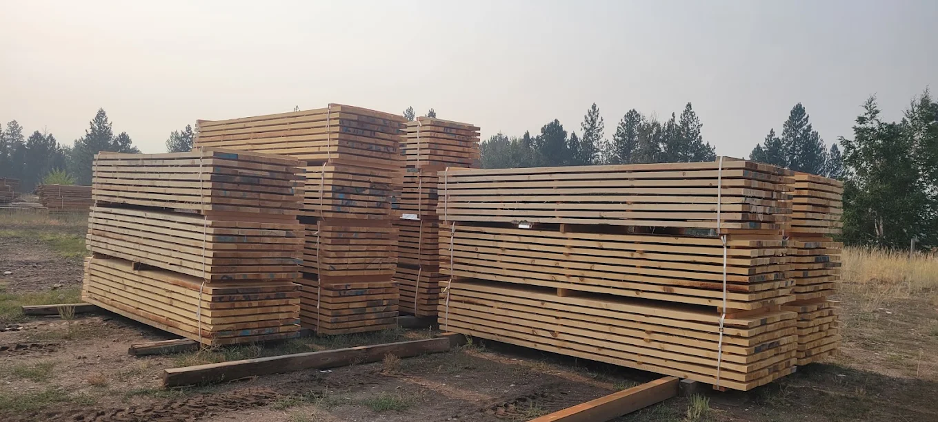 Stacked boards suitable for exterior siding and fencing applications